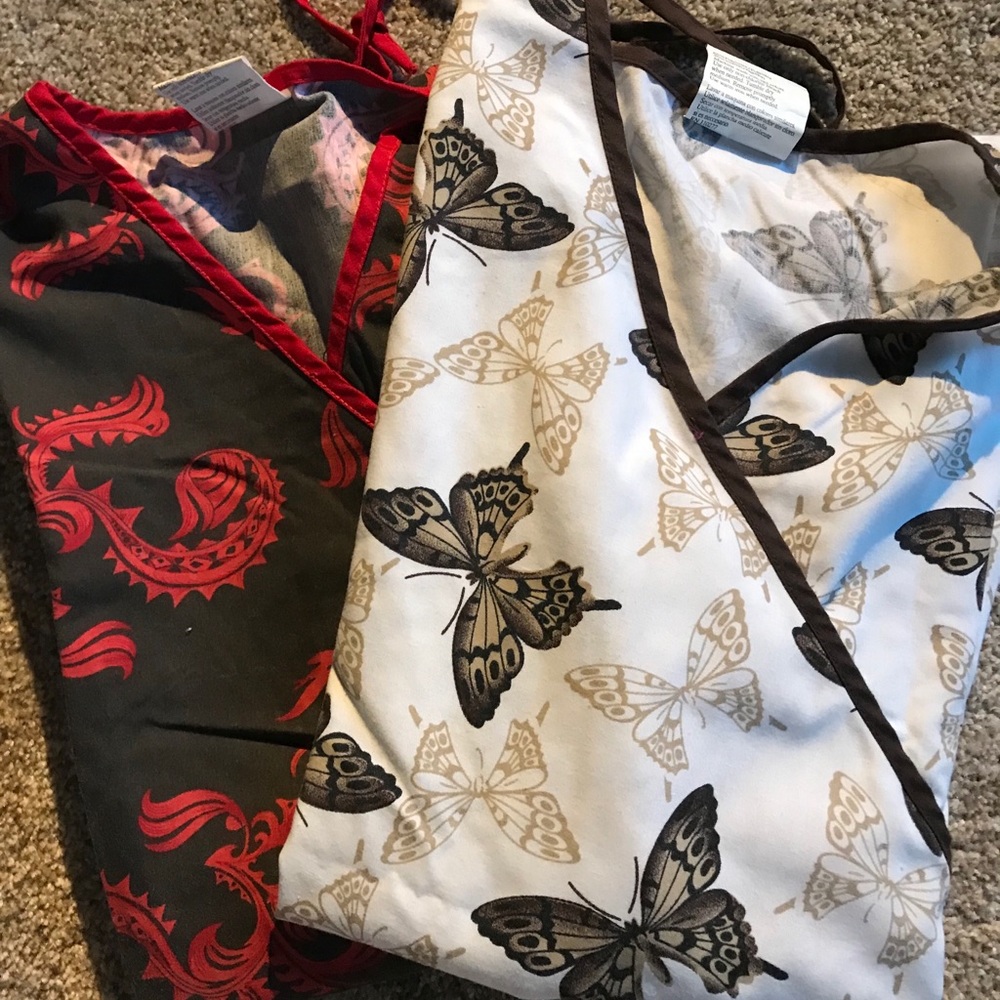 Wrap scrub top bundle